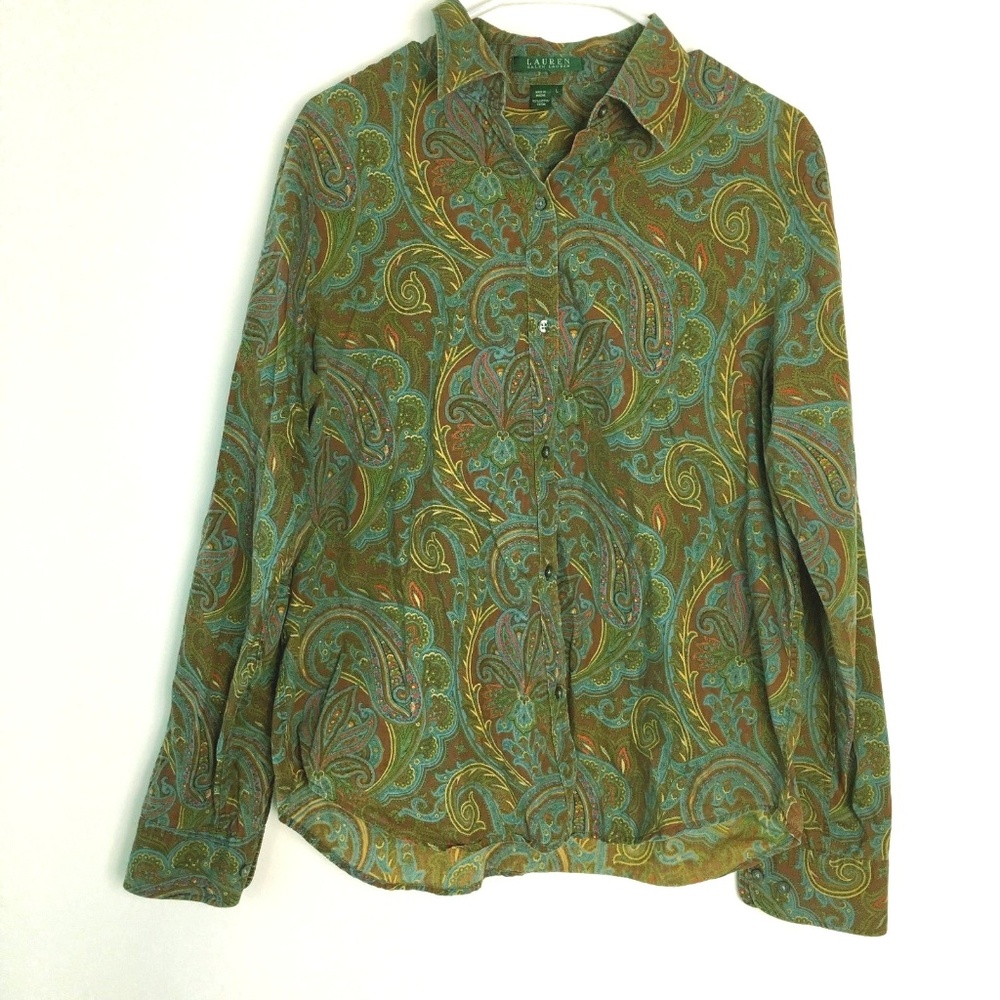 Lauren Ralph Lauren Womens Career Button Down